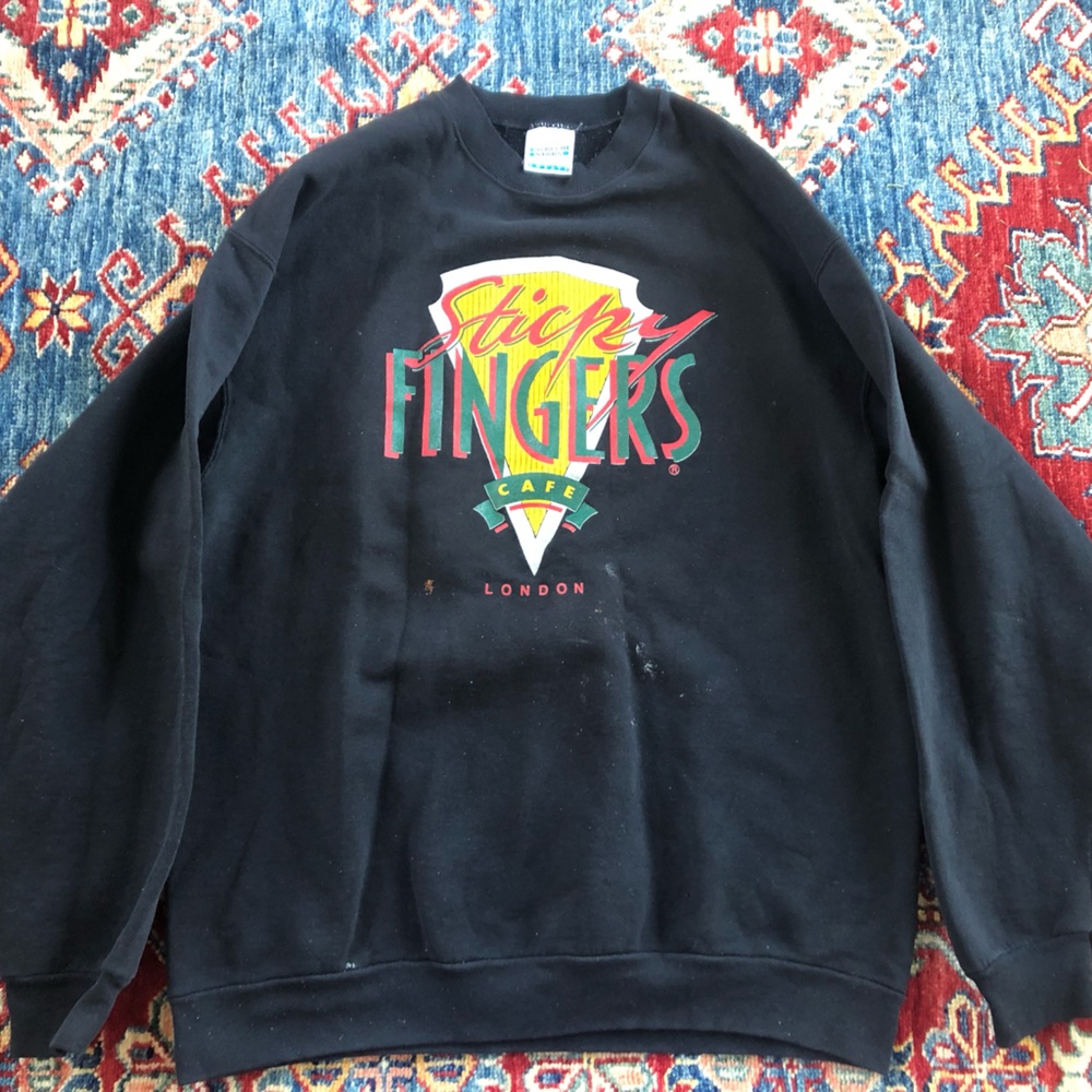 Rolling Stones Sticky Fingers Vintage Sweatshirt XL